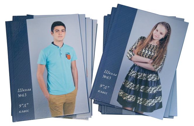 Изготовление фотоальбомов для 9-го и 11-го класса школы в Ростове-на-Дону